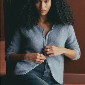 Sézane Gaspard Cardigan Vintage Blue S